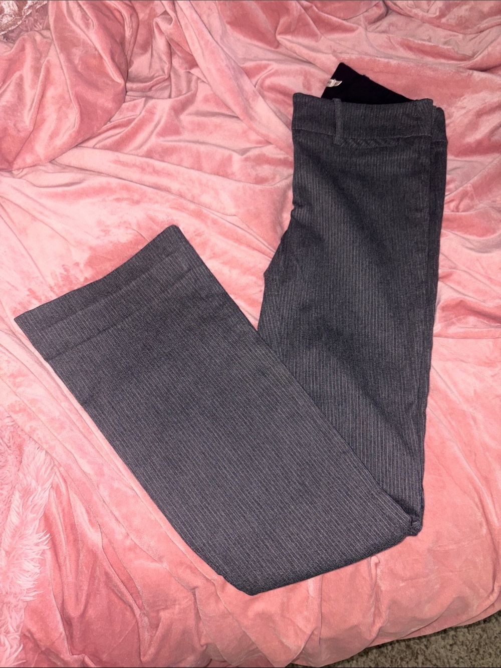 Women's Grey Pinstripe Trousers